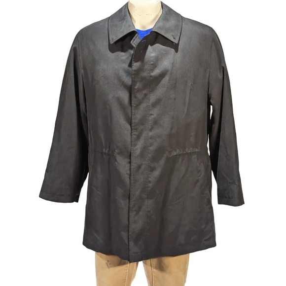 SANYO Other - VTG Sanyo Men's Light Black Jacket Removable Liner Rayon Blend  Sz S EUC